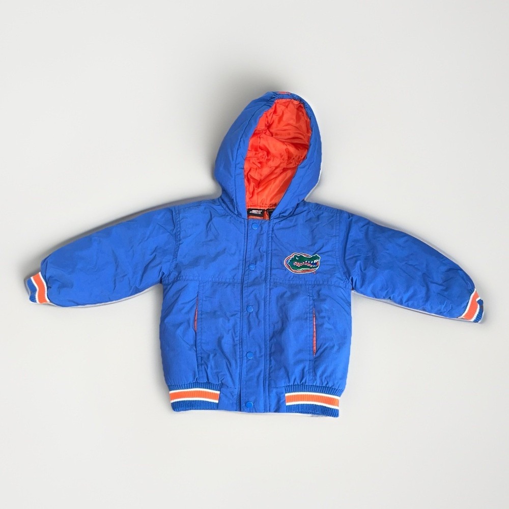 Florida Gators Starter Puffer Jacket Embroidered Logo‎ Full Zip Toddler Size: 3T